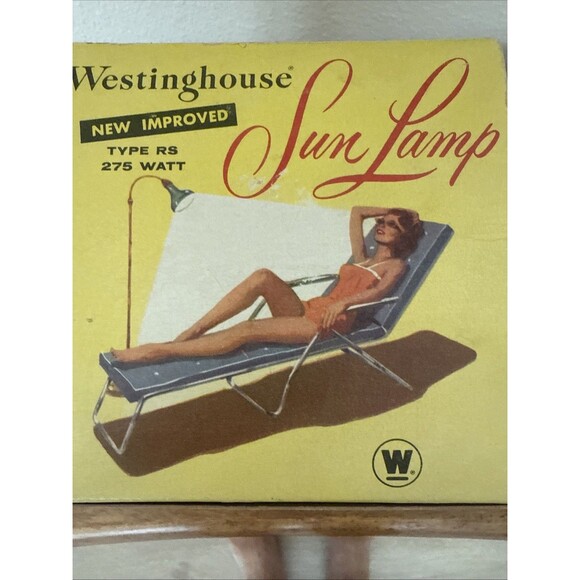 Vintage WESTINGHOUSE Sun Lamp In‎ Original Box Indoor Summer Tan 60’s - Picture 5 of 9